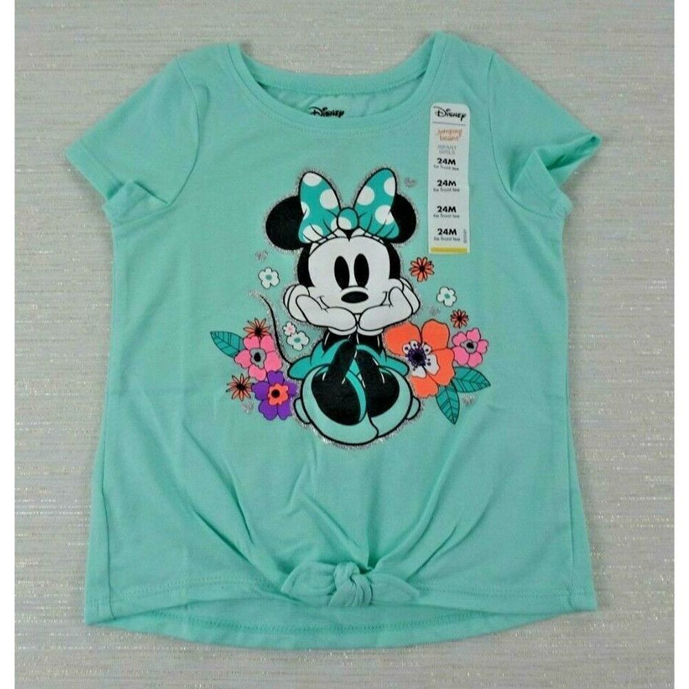 Clearance!💎5/$25 NWT Minnie Mouse Knot-Front T Shirt 12M 24M Choose Size